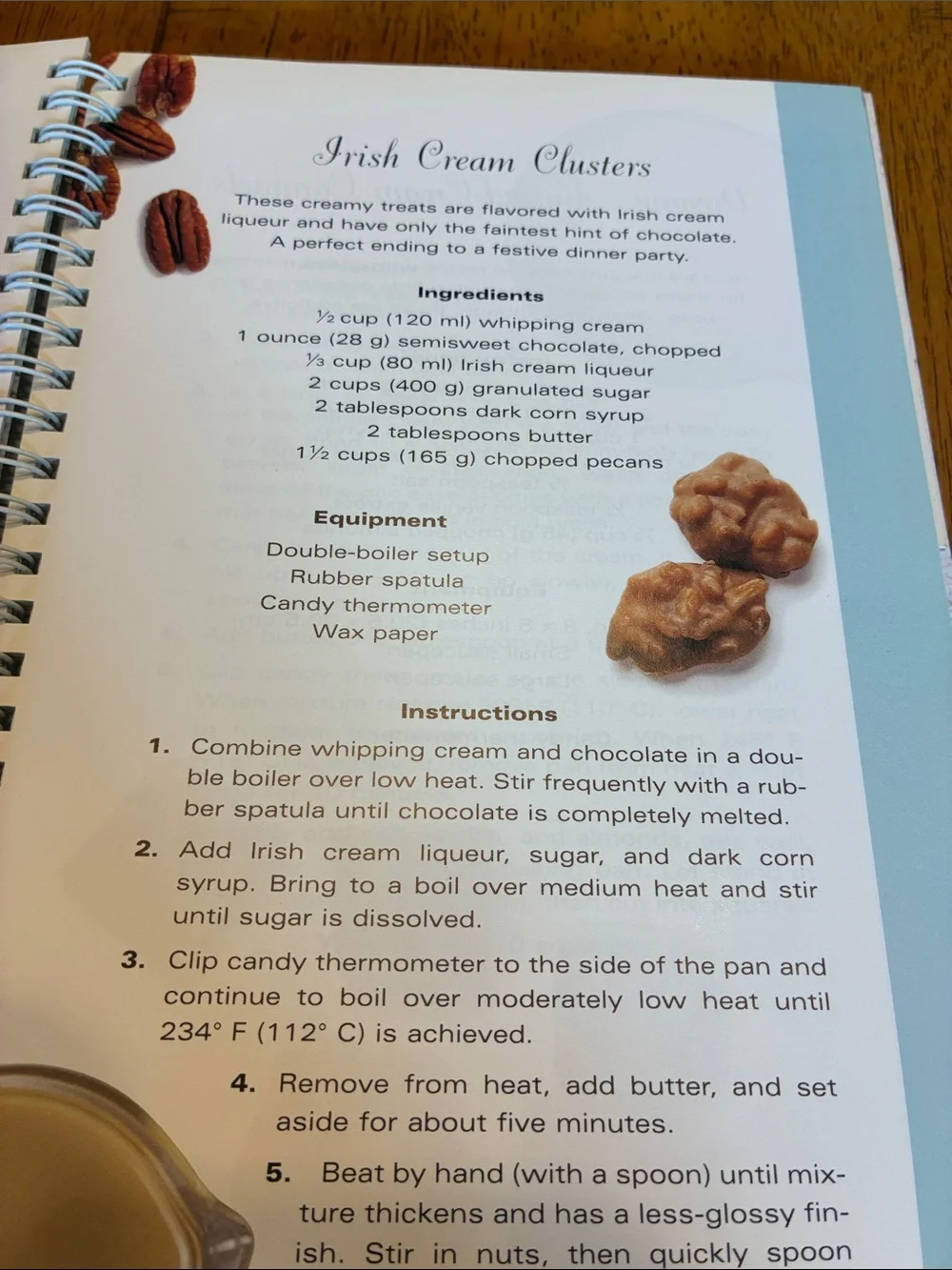Vintage candy cookbook